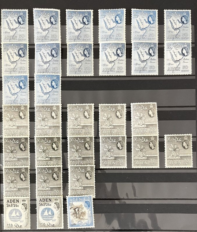Aden Good QE MH MNH Used Collection To 20s (Apx 400 Stamps)  MK5741