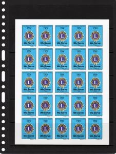 Guinea 1992 Lions Intl.75th.Anniv.Mini-Sheetlet(25) IMPERFORATED Mi#1374/1375