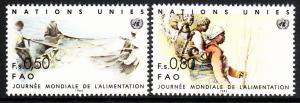 122-23 United Nations Geneva 1984 Farm Workers MNH