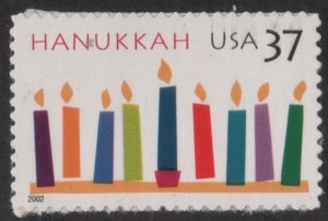 3672 37c Hanukkah Single