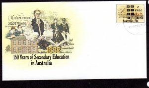 Australia  FDC  Stamp Envelope  24c Secondary Education  Lot 200547 -17
