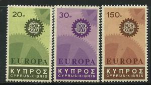 Cyprus # 297-99, Mint Hinge.