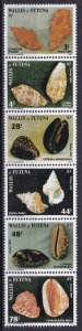 Wallis and Futuna Isl, Fauna, Shells, folded MNH / 1987