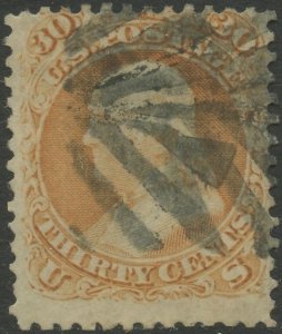 #71 F-VF USED WITH FANCY CANCEL CV $200.00