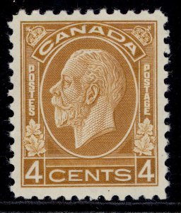 CANADA GV SG322, 4c yellow-brown, LH MINT. Cat £50.