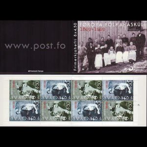 FAROE IS. 2000 - Scott# 375A Booklet-Folk High School NH