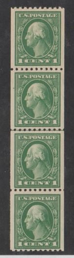 U.S. Scott #441 Washington Stamp - Mint NH Line Strip of 4
