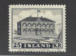 Iceland  SC#273 Used VF SCV$19.00...A fascinating spot!