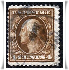 SC#377 4¢ Washington (1911) Used