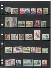 EGYPT COLLECTION ON STOCK SHEET MINT/USED