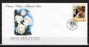 Papua New Guinea, Scott cat. 937 D. Diana`s Wedding value. First day cover. ^