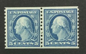 MOMEN: US #496 PAIR MINT OG NH POST OFFICE FRESH #29506