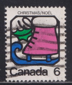 Canada 625 Christmas Skates 6¢ 1973