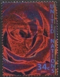 UN 804 (used) 34c rose (2001)