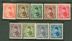 Egypt #243-246/247A-251 Mint (NH) Single (King)