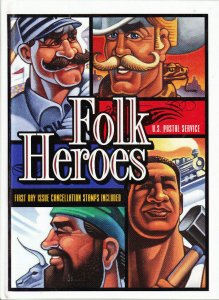USPS ANTICS Books First Day #3083-86 Folk Heroes Block of Four 29 Pages