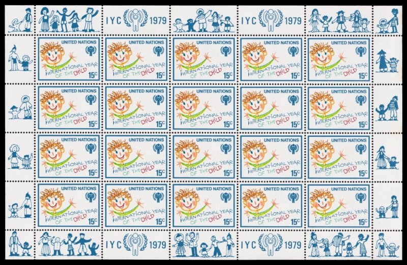 United Nations Scott 310-311 Full Panes of 20 (1979) Mint NH VF Q