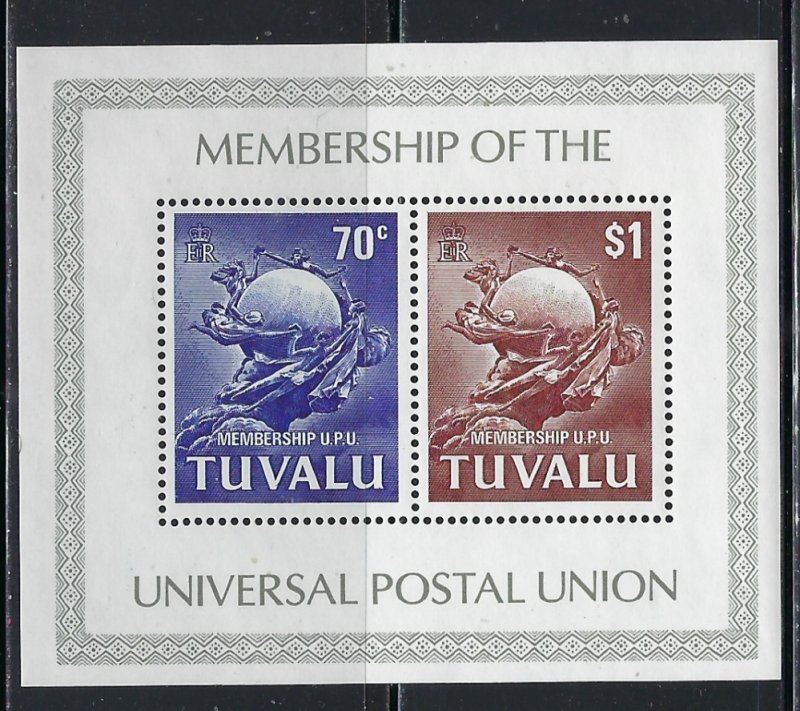 Tuvalu 165a MNH 1981 UPU S/S