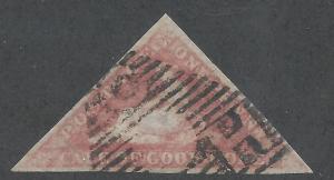 CAPE OF GOOD HOPE 1855 TRIANGLE 1D PERKINS BACON PRINTING