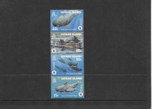 WWF- WHALES - CAYMAN ISLANDS #902-905 (VERT)  MNH