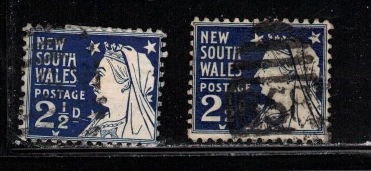 NEW SOUTH WALES Scott # 112 Used x 2 - Queen Victoria