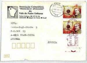 BRAZIL Cover *FRANCISCO APOLIANO*Illustrated MISSIONARY Air Mail MIVA 1992 CM208