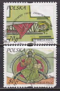 Poland 2000 Sc 3501-2 Easter Stamp Used