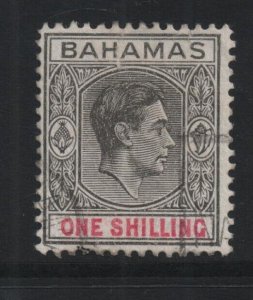 Bahamas 1944 SG155c One Shilling ordinary paper - used