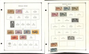 Middle Congo Stamp Collection on 17 Scott International Pages 1907-65(2 Ea) (BE)