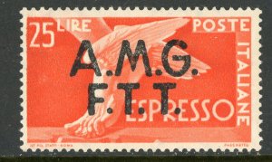 Italy 1948 Trieste AMG FTT 25 Lire Express Issue Scott E2 Mint F266