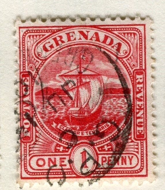 GRENADA;  1906 early Colony Badge issue fine used 1d. value