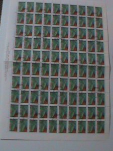 ​BULGARIA-1992-SC#3717-INSECTS- LOVELY PRAYING MANTICS-CTO SHEET OF 100 STAMPS