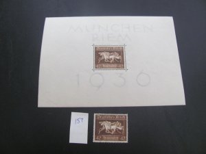 Germany 1936 MNH SC B90 XF 53 EUROS (157)