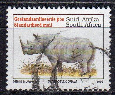 South Africa 856 - Used - Black Rhinoceros (In Latin) (2)