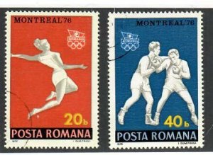 Romania; Scott 2629-2630; 1976; Precanceled; Olympics