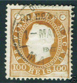 Magnificent Macau Macao Scott 42 used CV $10 King Luiz