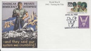 1994 50th Anniversary V-Mail WWII - Ottawa IL Mystic