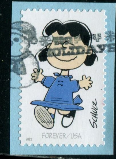 5726b US (60c) Charles M Schulz - Lucy SA, used on paper