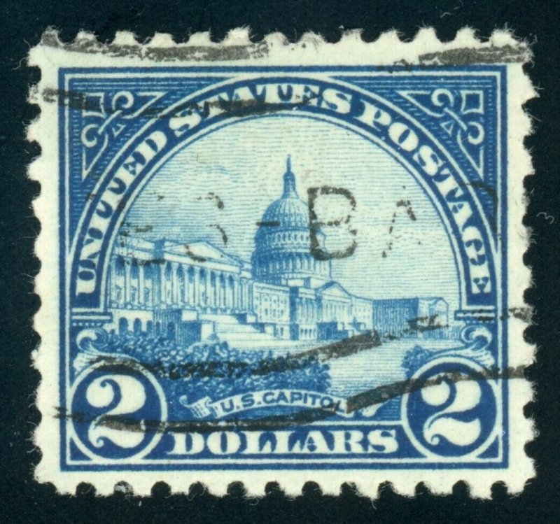 US Stamp #572 U.S. Capitol $2 - USED - CV $9.00