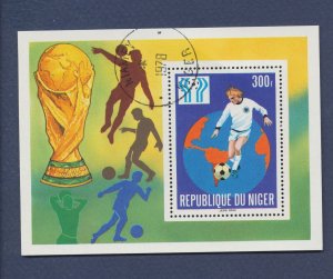 NIGER - - used -S/S  - World cup soccer - 1978