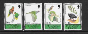 BIRDS - PITCAIRN ISLANDS #343-6  MNH