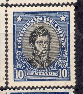 Chile 1920s Early Issue Fine Mint Hinged Shade 10c. NW-12567