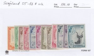 Swaziland 55-66 mnh