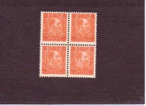 Iceland  Scott#  34  MNG  Block of 4