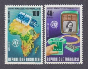 1972 Togo 927-928 Satellite / UIT 3,60 €