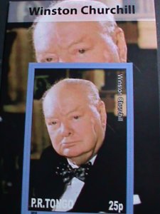 TONGA-2010 FAMOUS PERSON WINSTON CHURCHILL-IMPERF: MNH S/S SHEET-VERY FINE