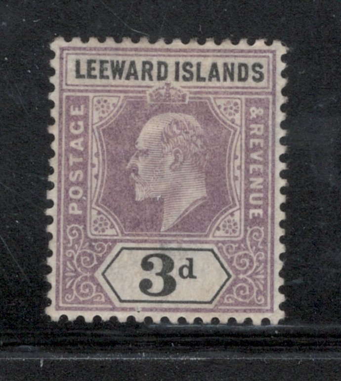 Leeward Islands 1902 King Edward VII 3p Scott # 24 MH