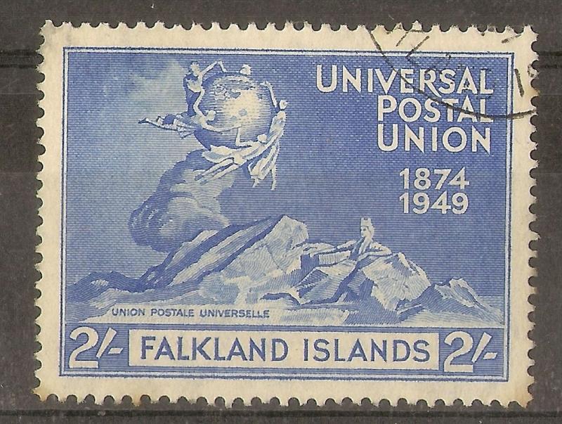 Falklands 1949 UPU 2/- Fine Used