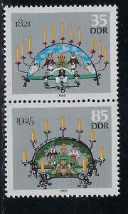 Germany DDR Scott # 2578d, 2578f, mint nh, se-tenant, SZd328