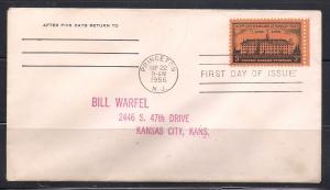 1083 FDC 200th Anny. Nassau Hall  L98